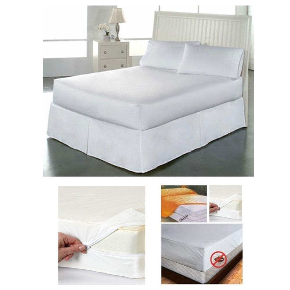 FULL Size Fabric Zipperd Mattress Cover Waterproof